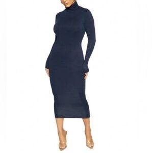 Zara Navy Long Sleeve Dress NWT - Small